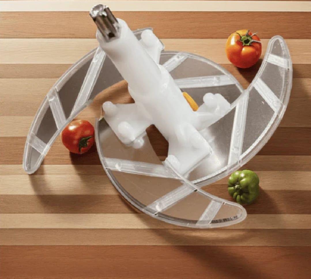 Manual Food Chopper & Vegetable Cutter – Stainless Steel Kitchen Processor