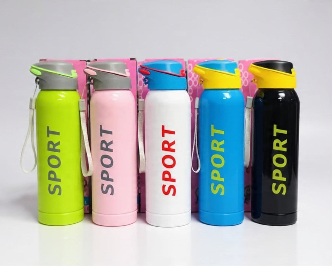 Premium Sport Vacuum Insulated Water Bottle – 500ml Leakproof Stainless Steel Thermos Flask