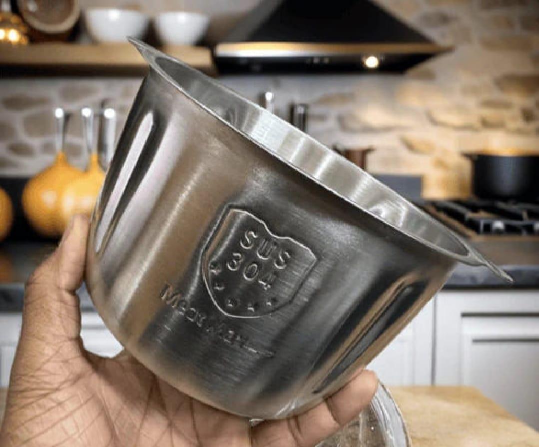 Manual Food Chopper & Vegetable Cutter – Stainless Steel Kitchen Processor