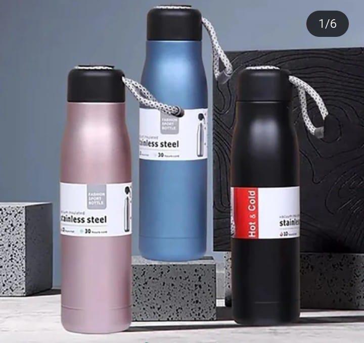 Premium Stainless steel Insulated Water Bottle 500ml Vacuum Flask Hot and Cold 12Hr